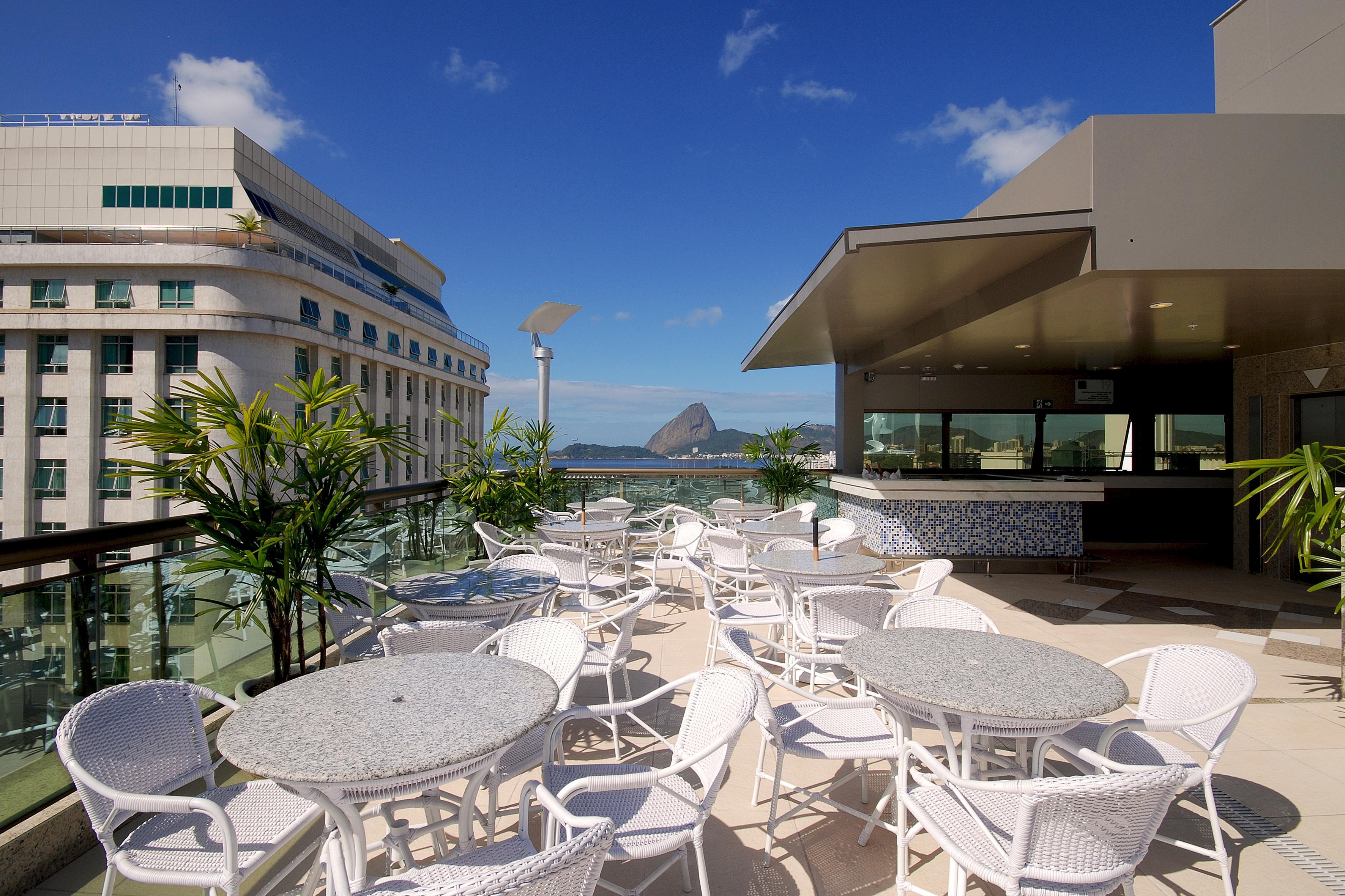 Hotel Atlantico Business Centro ริโอเดจาเนโร ภายนอก รูปภาพ Rooftop terrace of a hotel in Rio de Janeiro