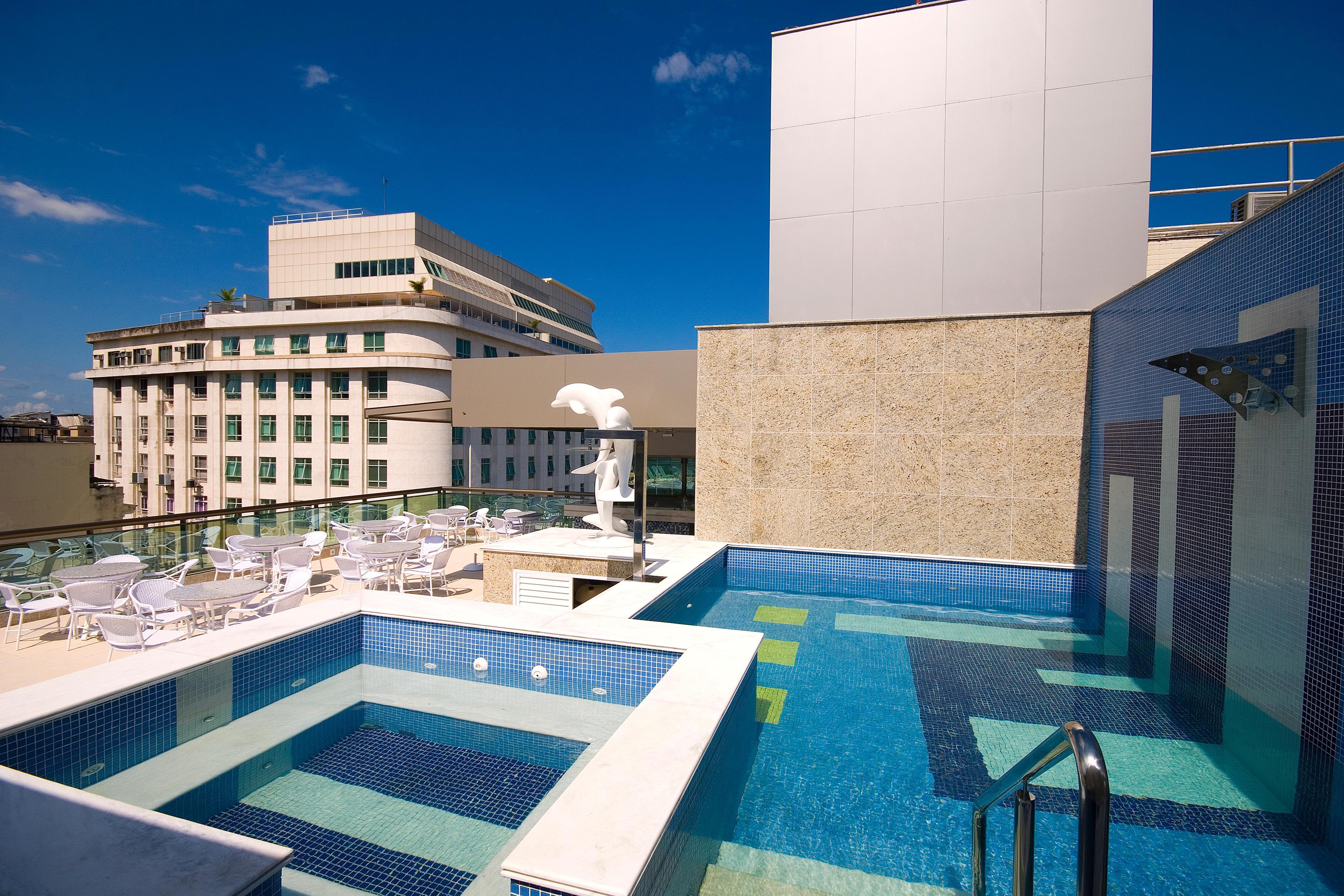 Hotel Atlantico Business Centro ริโอเดจาเนโร ภายนอก รูปภาพ Rooftop swimming pool